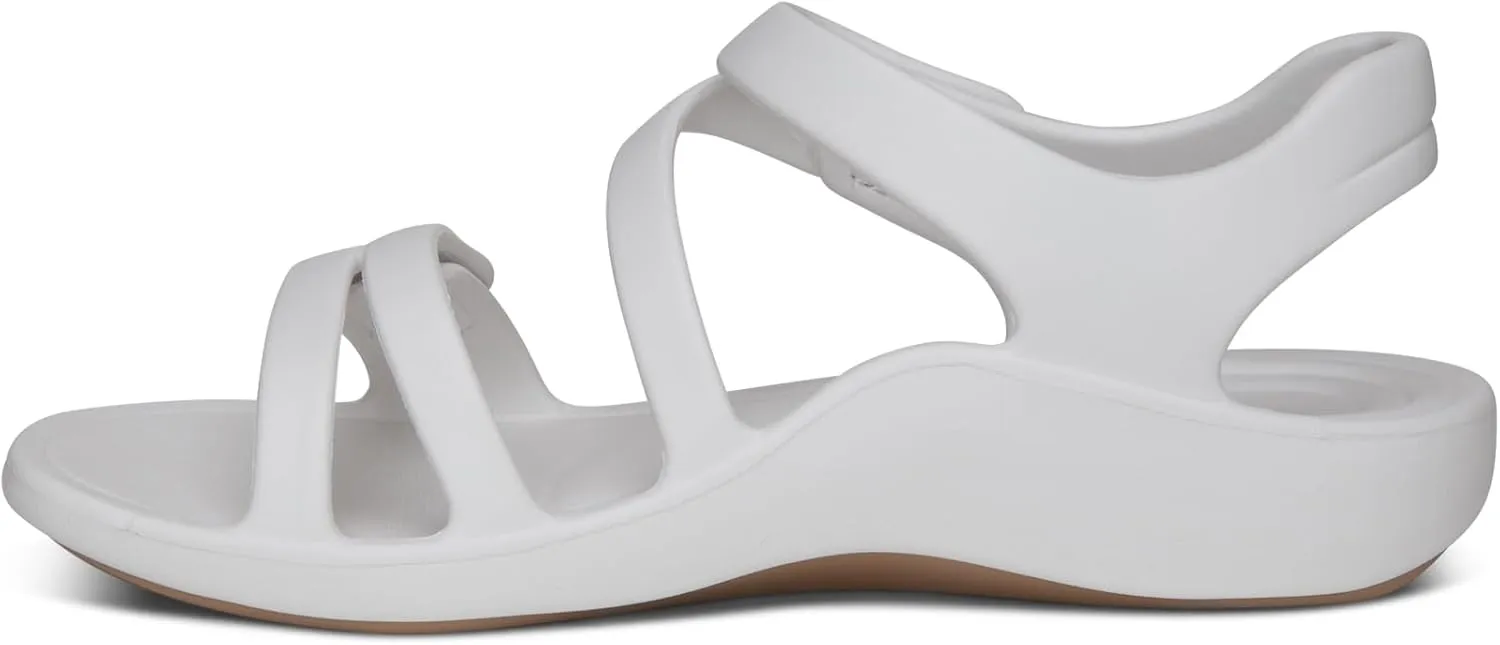 Aetrex Jillian Water-Friendly Sport Sandals for Women - Adjustable Strap Comfort Womens Sport Sandals for Beach Summer