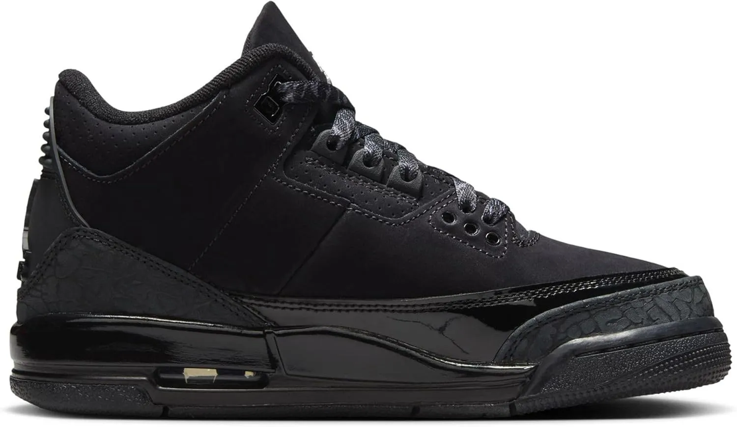 Air Jordan 3 Retro Green Glow Big Kids' Shoes (DM0967-001, Black/White/Dark Charcoal)