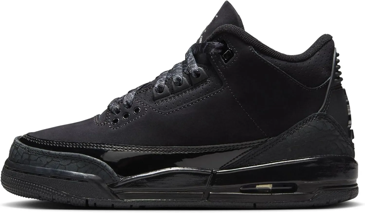Air Jordan 3 Retro Green Glow Big Kids' Shoes (DM0967-001, Black/White/Dark Charcoal)