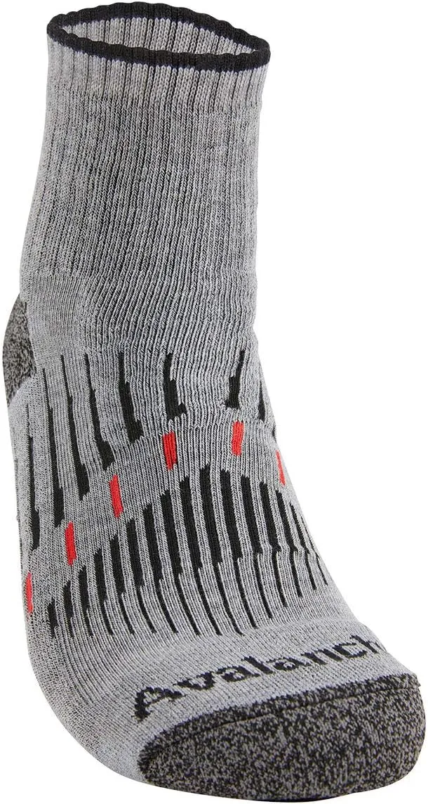 Avalanche Men's Blister Resistant Everyday Performance Quarter Socks 2-Pack
