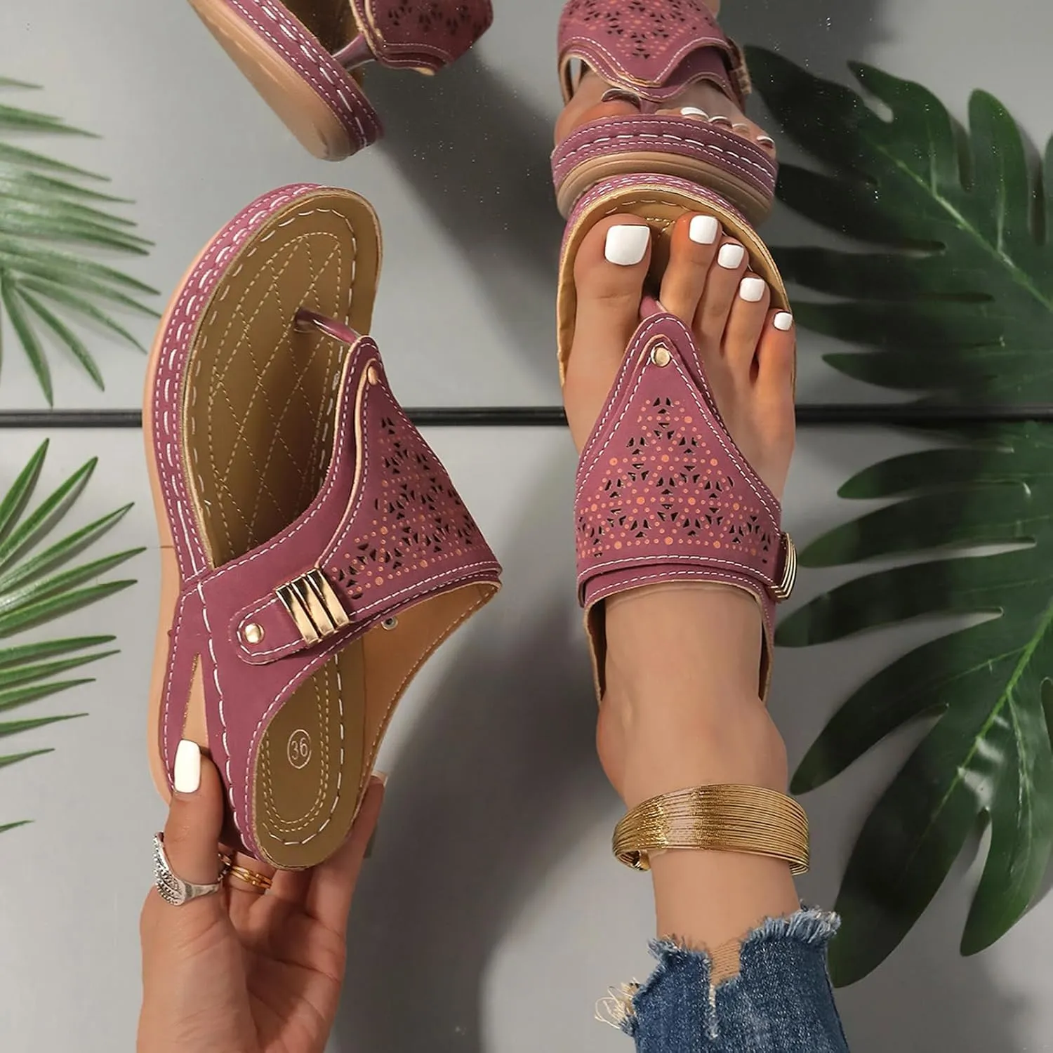 Avylays Orthopedic Sandals,Breathable Mesh Hollow Sports Sandals,Orthopedic Flip-Flops Summer Casual Sandals