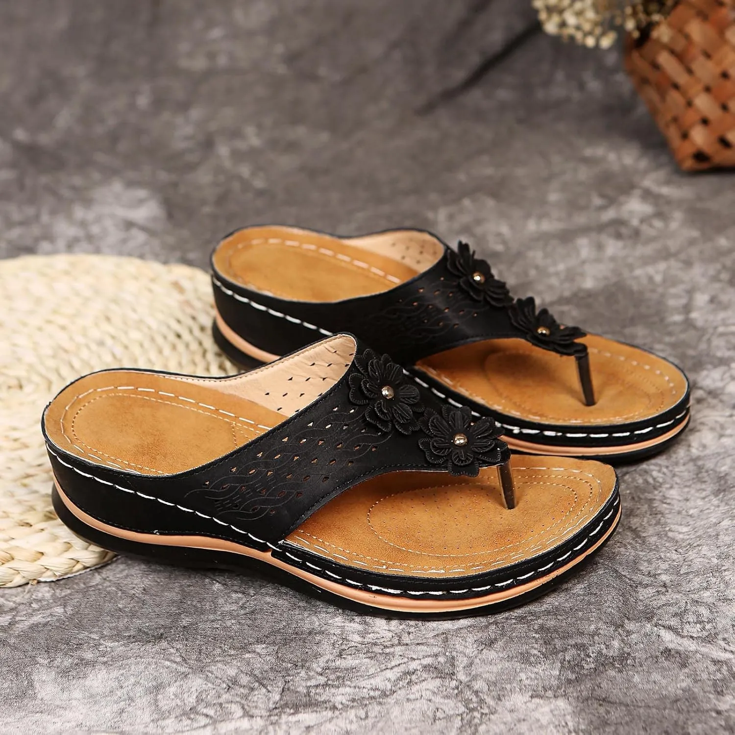 Avylays Orthopedic Sandals,Breathable Mesh Hollow Sports Sandals,Orthopedic Flip-Flops Summer Comfortable Sandals