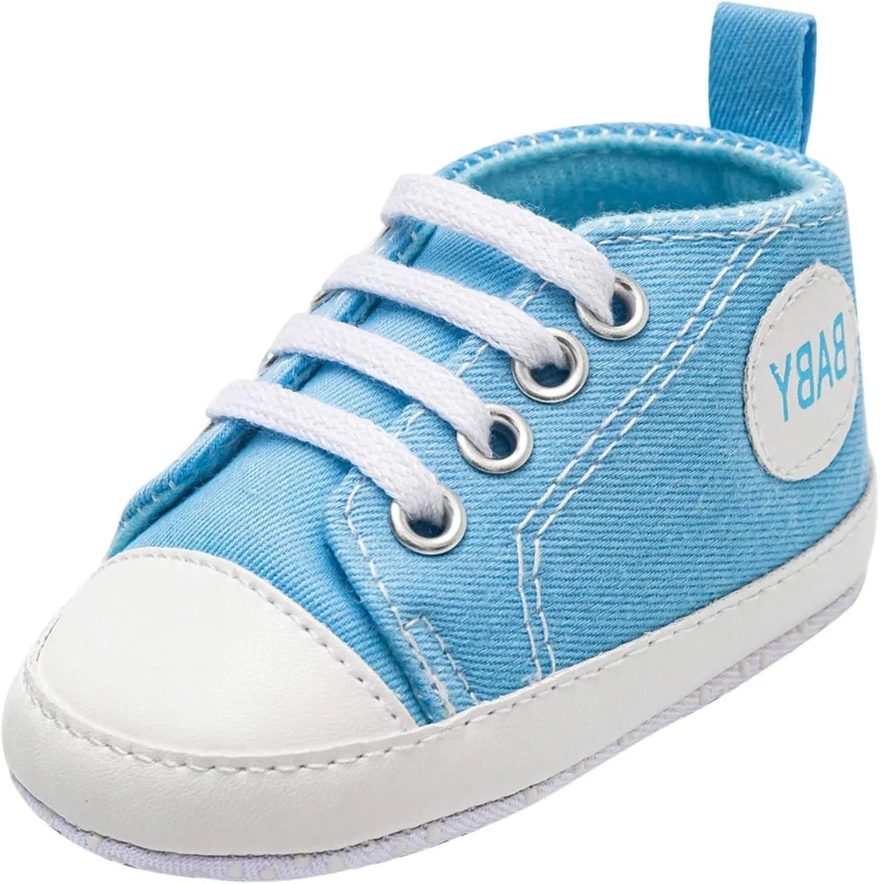 Baby Boys Girls Lace-Up Flat Sneaker Toddler Soft Breathable Cozy Non Slip Sport Shoes First Walking Fashion Shoes