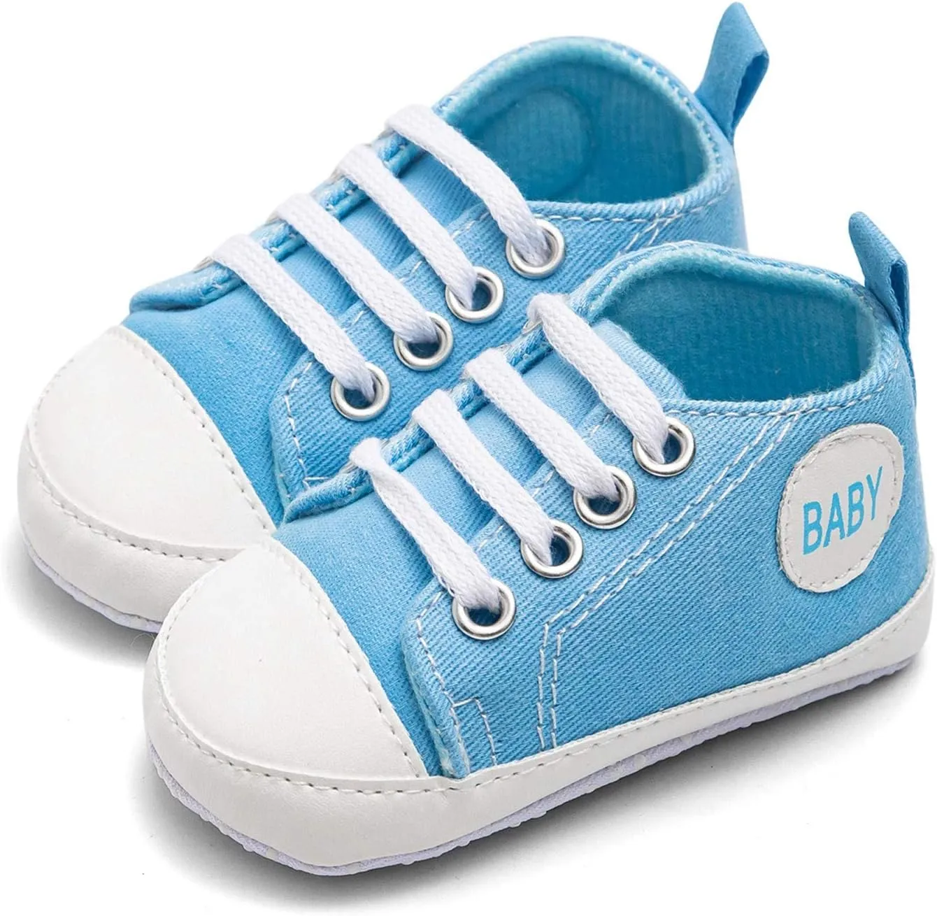 Baby Boys Girls Lace-Up Flat Sneaker Toddler Soft Breathable Cozy Non Slip Sport Shoes First Walking Fashion Shoes