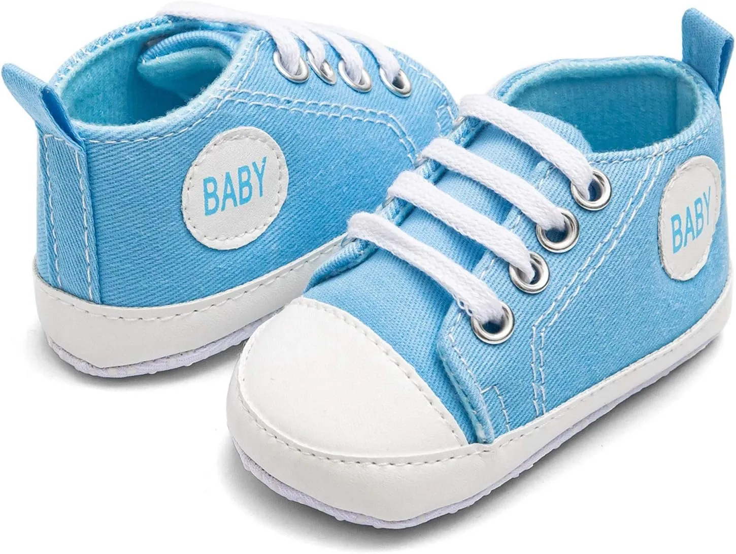 Baby Boys Girls Lace-Up Flat Sneaker Toddler Soft Breathable Cozy Non Slip Sport Shoes First Walking Fashion Shoes