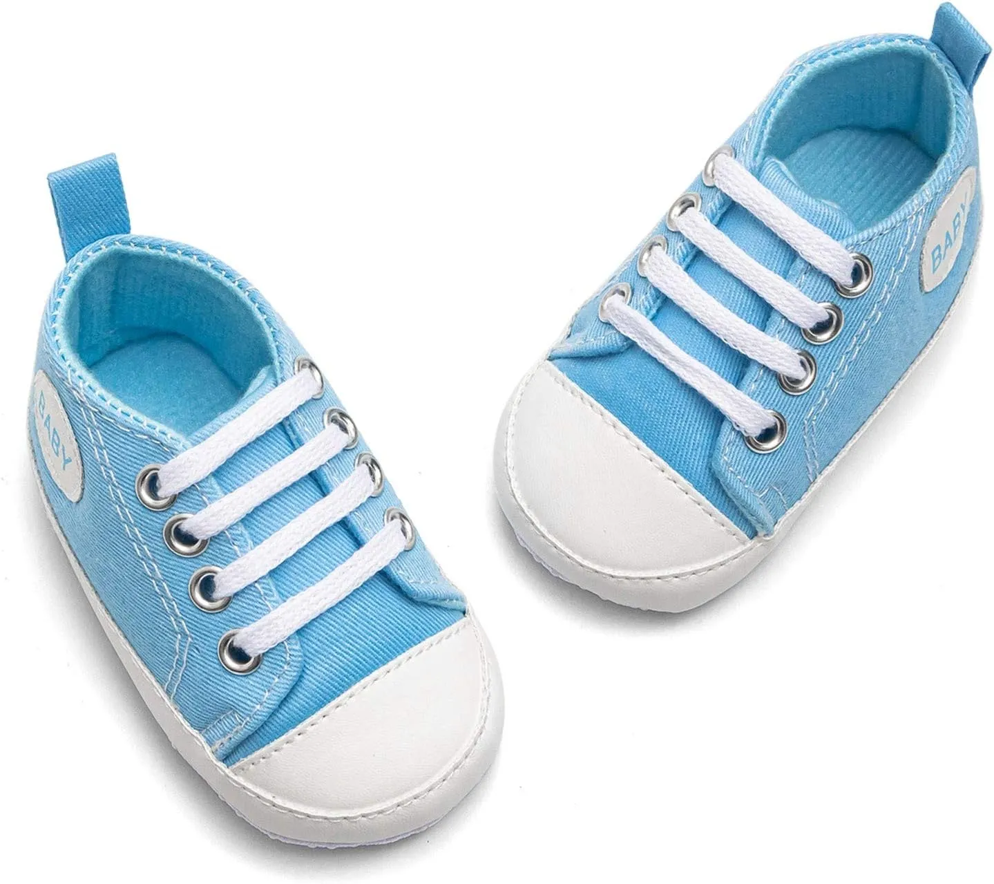 Baby Boys Girls Lace-Up Flat Sneaker Toddler Soft Breathable Cozy Non Slip Sport Shoes First Walking Fashion Shoes