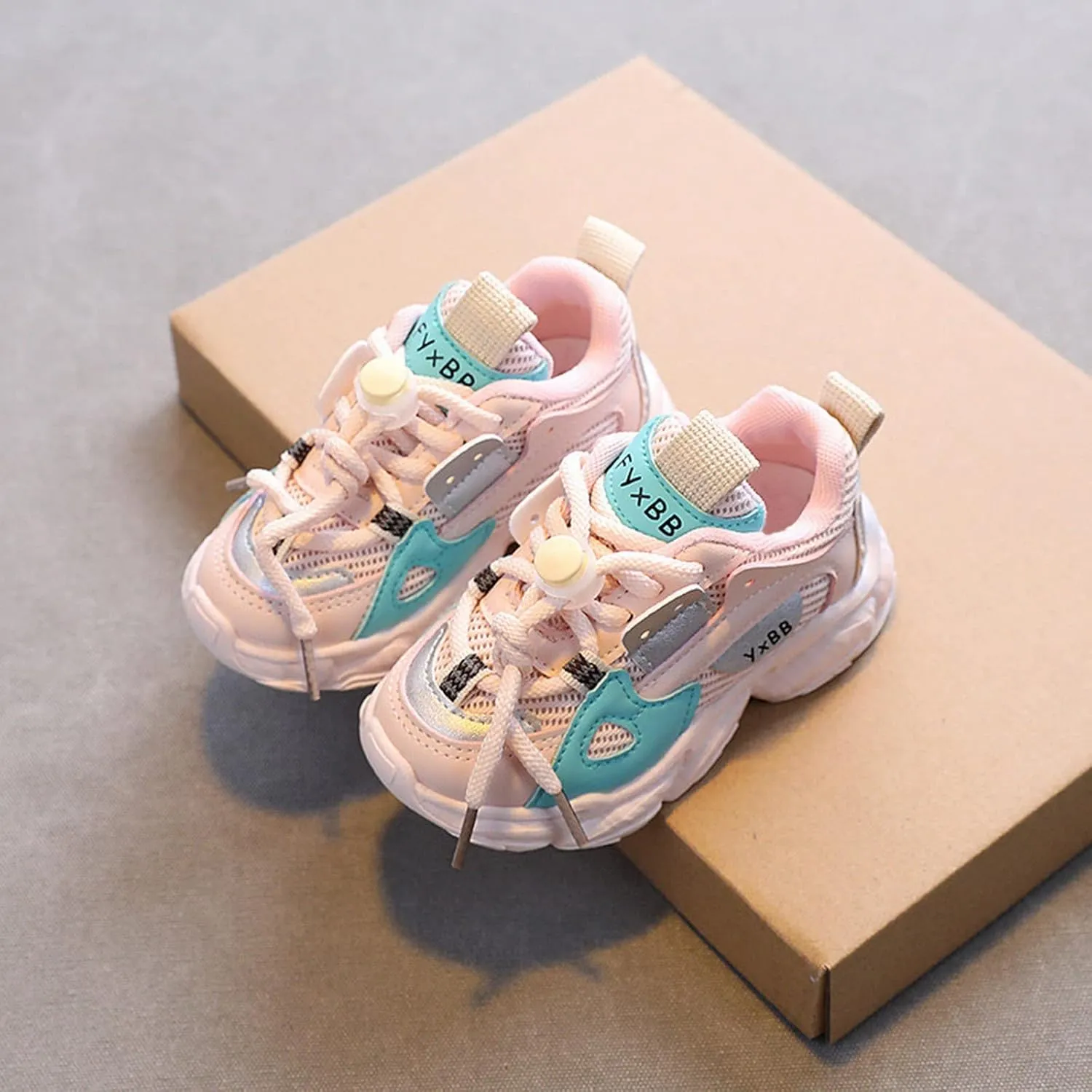 Baby Toddler Shoelace Sneaker Mesh Breathable Infant Newborn First Walking Sport Shoes Sole Non Slip Light Shoes