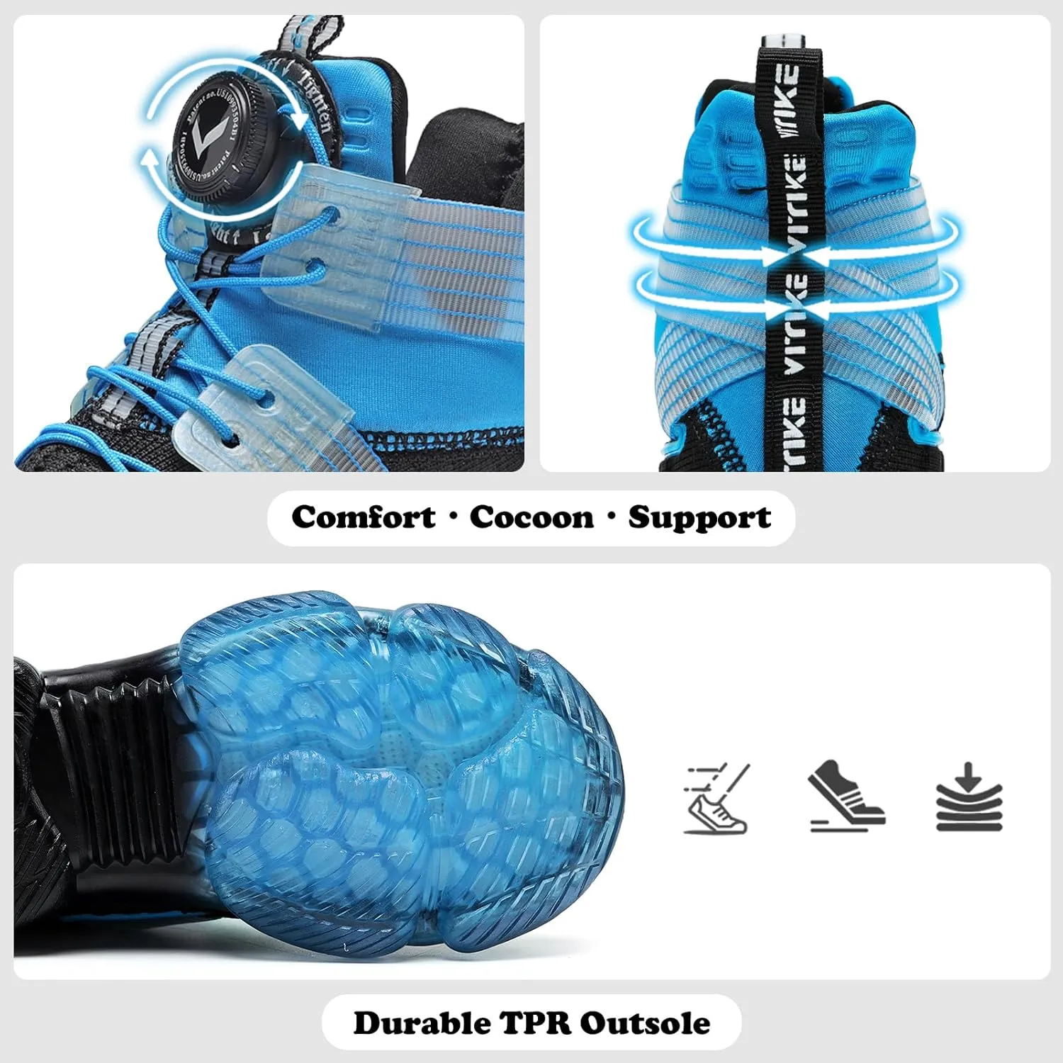 Boys Girls Sneakers Lightweight Tennis Running Walking Athletic Sports Casual Shoes
