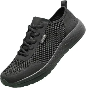Breathable Mesh Men's Lace-Up Shoes Lightweight Comfortable Sneakers for Athletic Training, Jogging & Casual Outdoor Activities Summer Spring Fashionalbe Footwear for Men