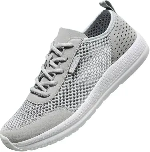 Breathable Mesh Men's Lace-Up Shoes Lightweight Comfortable Sneakers for Athletic Training, Jogging & Casual Outdoor Activities Summer Spring Fashionalbe Footwear for Men