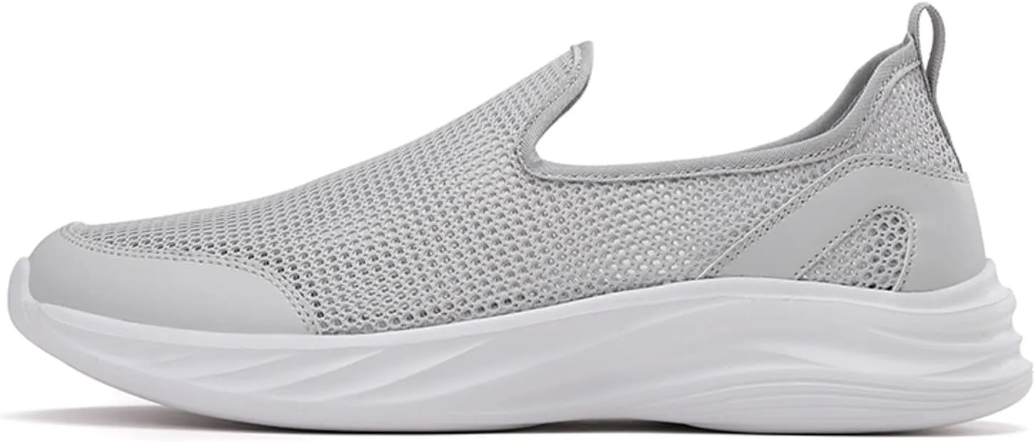 Breathable Mesh Men's Slip on Walking Shoes Lightweight Comfortable Sneakers with Durable Outsole for Gym, Walking & Casual Use Fahionable Water Friendly Summer Quick Drying Shoes