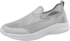 Breathable Mesh Men's Slip on Walking Shoes Lightweight Comfortable Sneakers with Durable Outsole for Gym, Walking & Casual Use Fahionable Water Friendly Summer Quick Drying Shoes