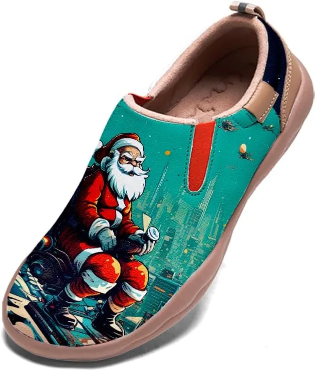 Casual Sneakers for Men Lightweight Walking Slip Ons Loafers Comfortable Art Painted Travel Shoes