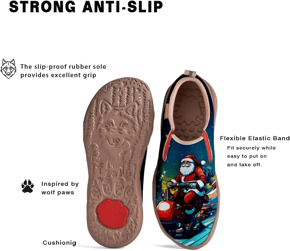 Casual Sneakers for Men Lightweight Walking Slip Ons Loafers Comfortable Art Painted Travel Shoes