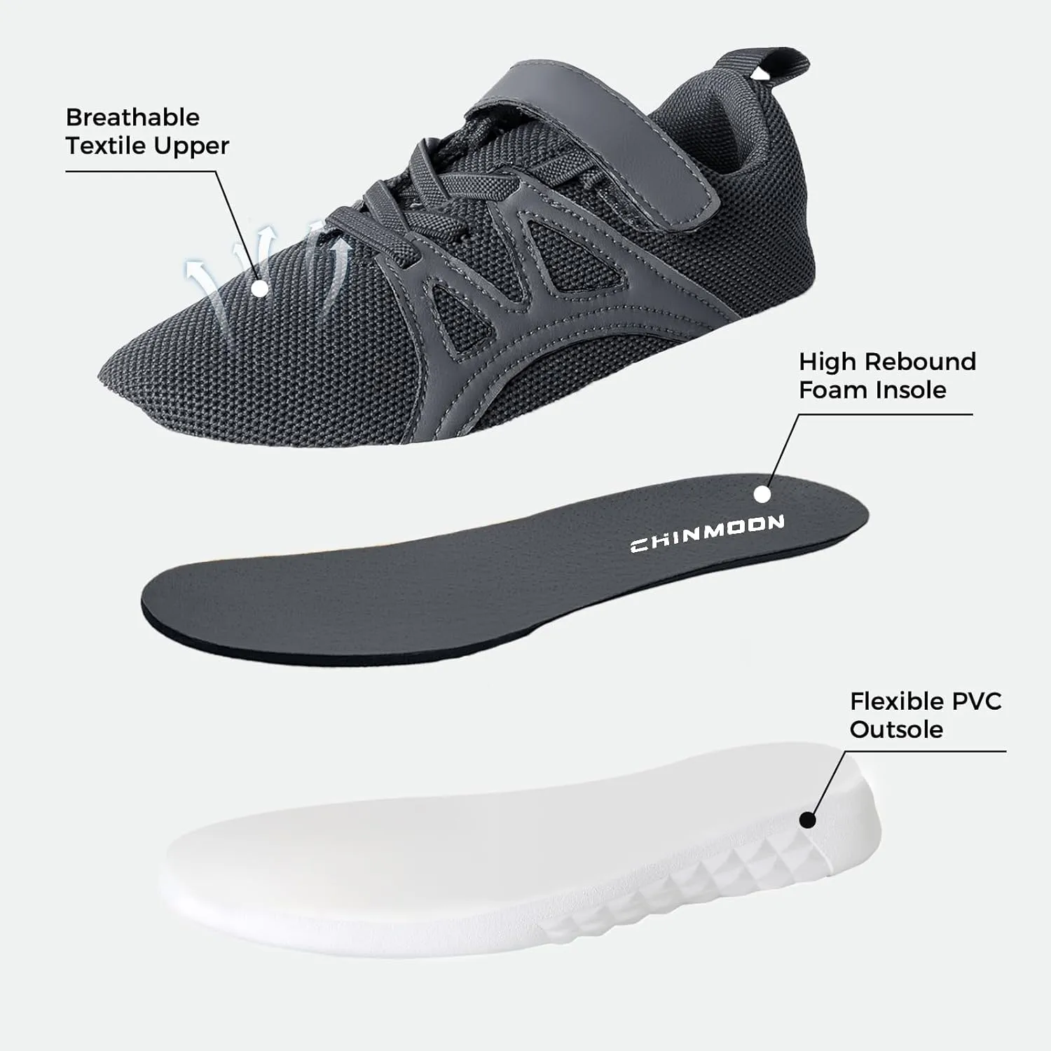 CHINMOON Boys Girls Lightweight Running Shoes Kids Tennis Walking Shoes Breathable Sports Sneakers (Little Kid/Big Kid)