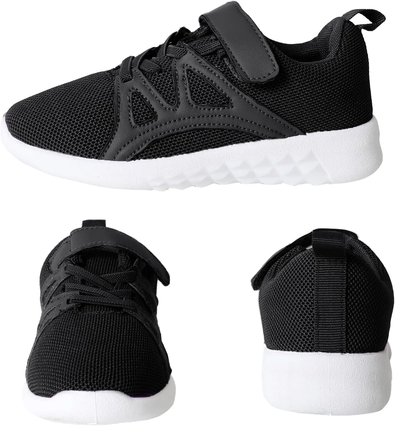 CHIN·MOON Boys Girls Lightweight Running Shoes Kids Tennis Walking Shoes Breathable Sports Sneakers (Little Kid/Big Kid)