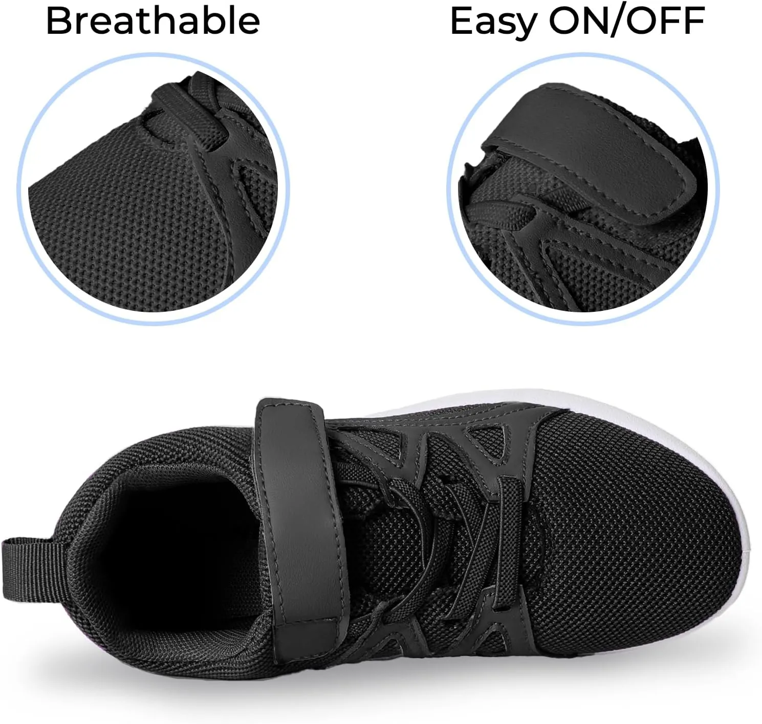 CHIN·MOON Boys Girls Lightweight Running Shoes Kids Tennis Walking Shoes Breathable Sports Sneakers (Little Kid/Big Kid)