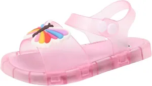 Classic Open Toe Flat Sandals Children's Luminous Slippers Jelly LED Light Sandals Small And Medium Children's Summer Princess