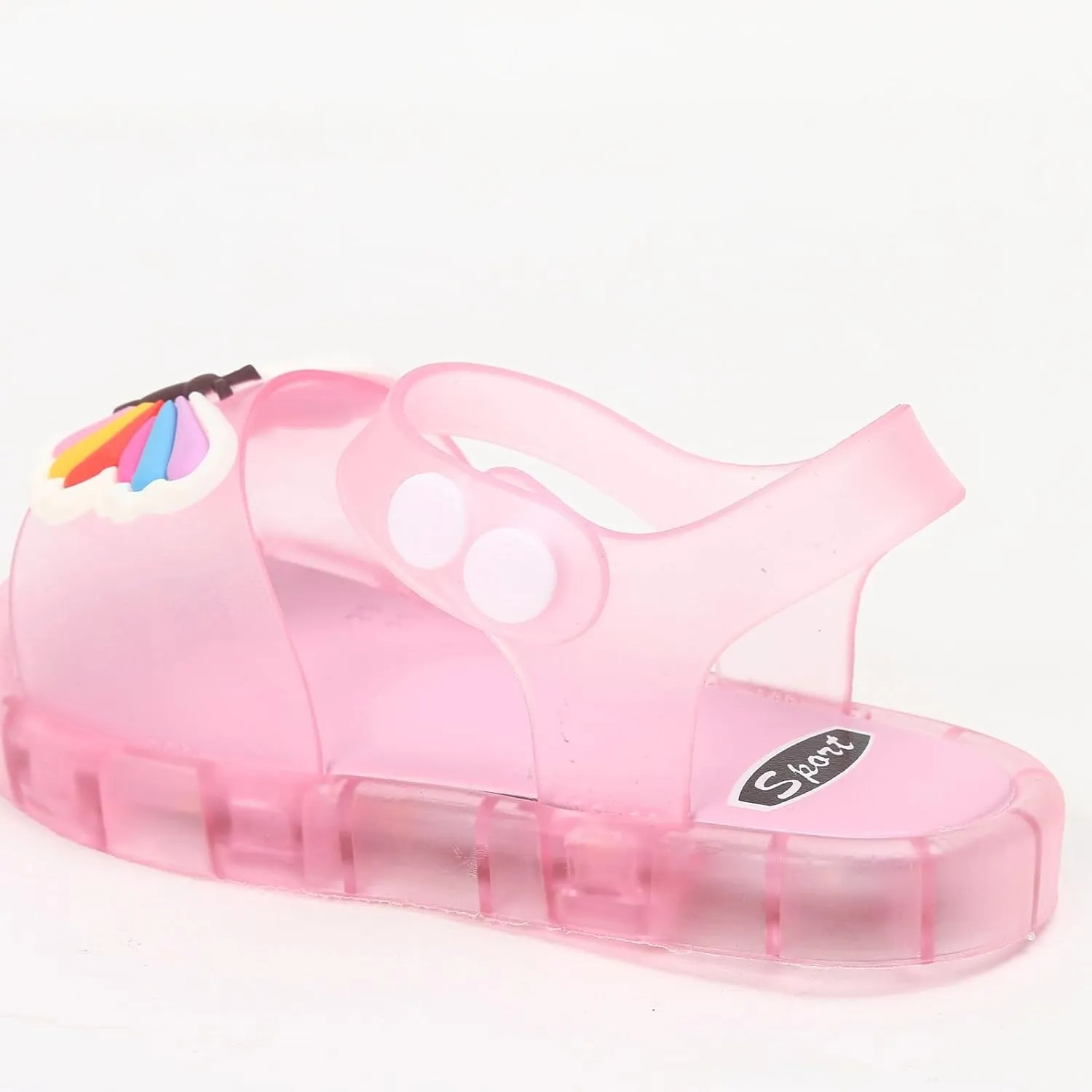 Classic Open Toe Flat Sandals Children's Luminous Slippers Jelly LED Light Sandals Small And Medium Children's Summer Princess