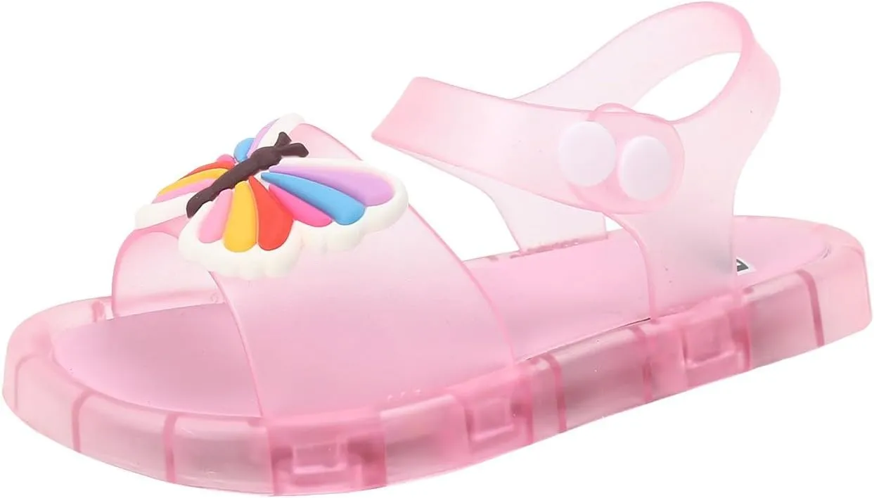 Classic Open Toe Flat Sandals Children's Luminous Slippers Jelly LED Light Sandals Small And Medium Children's Summer Princess