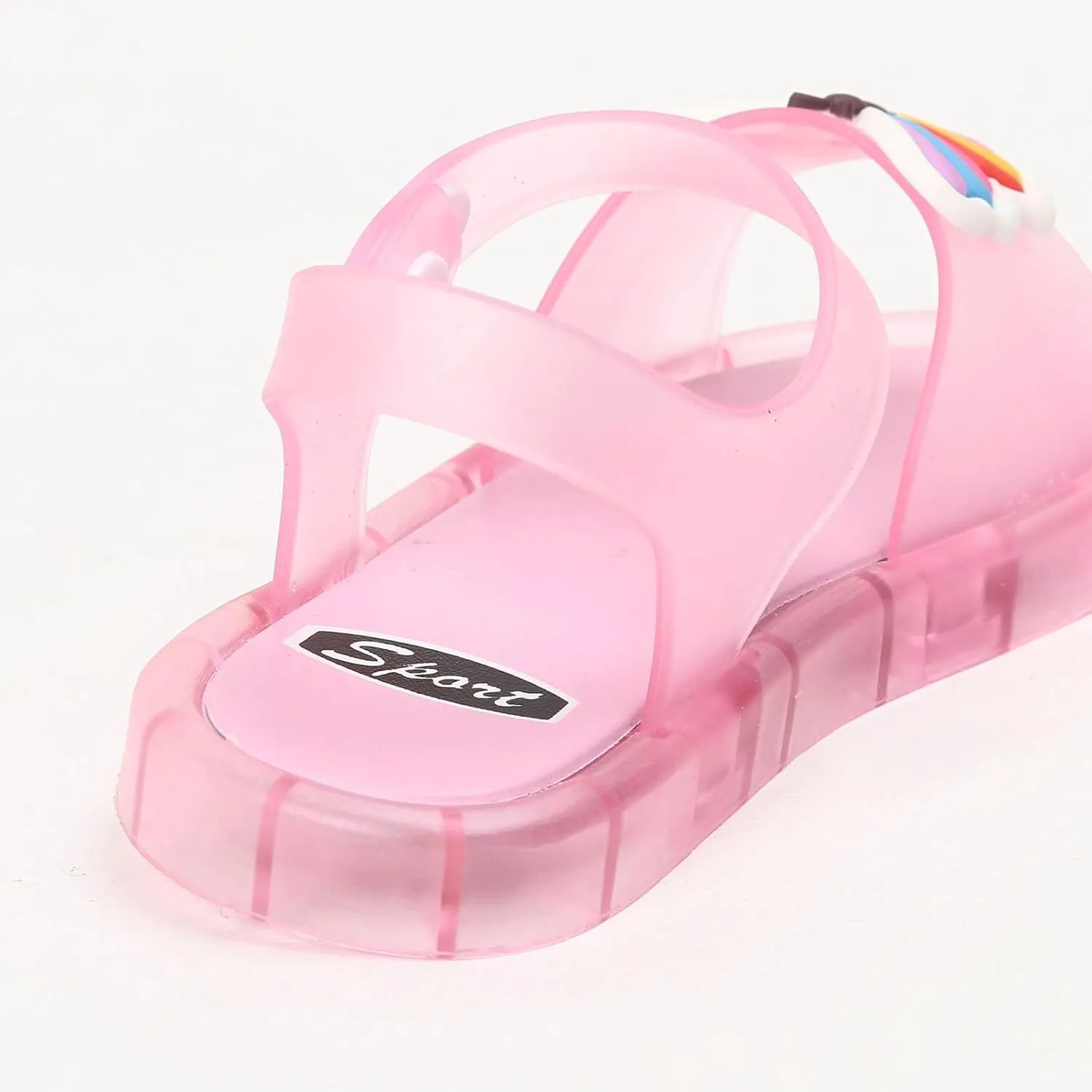 Classic Open Toe Flat Sandals Children's Luminous Slippers Jelly LED Light Sandals Small And Medium Children's Summer Princess