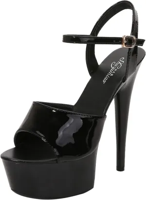 Comfortable Summer Sandals Women Low Block Heel Dressy Open Toe Elastic Ankle Strap Casual Wedge