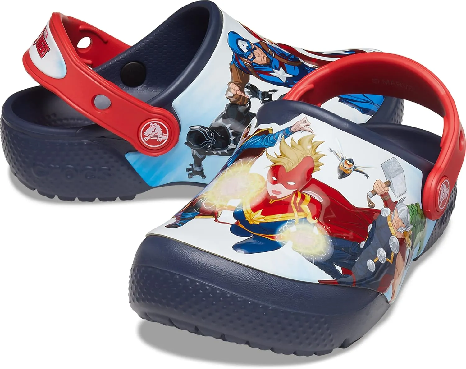 Crocs Unisex-Child Fun Lab Avengers Patch Clog