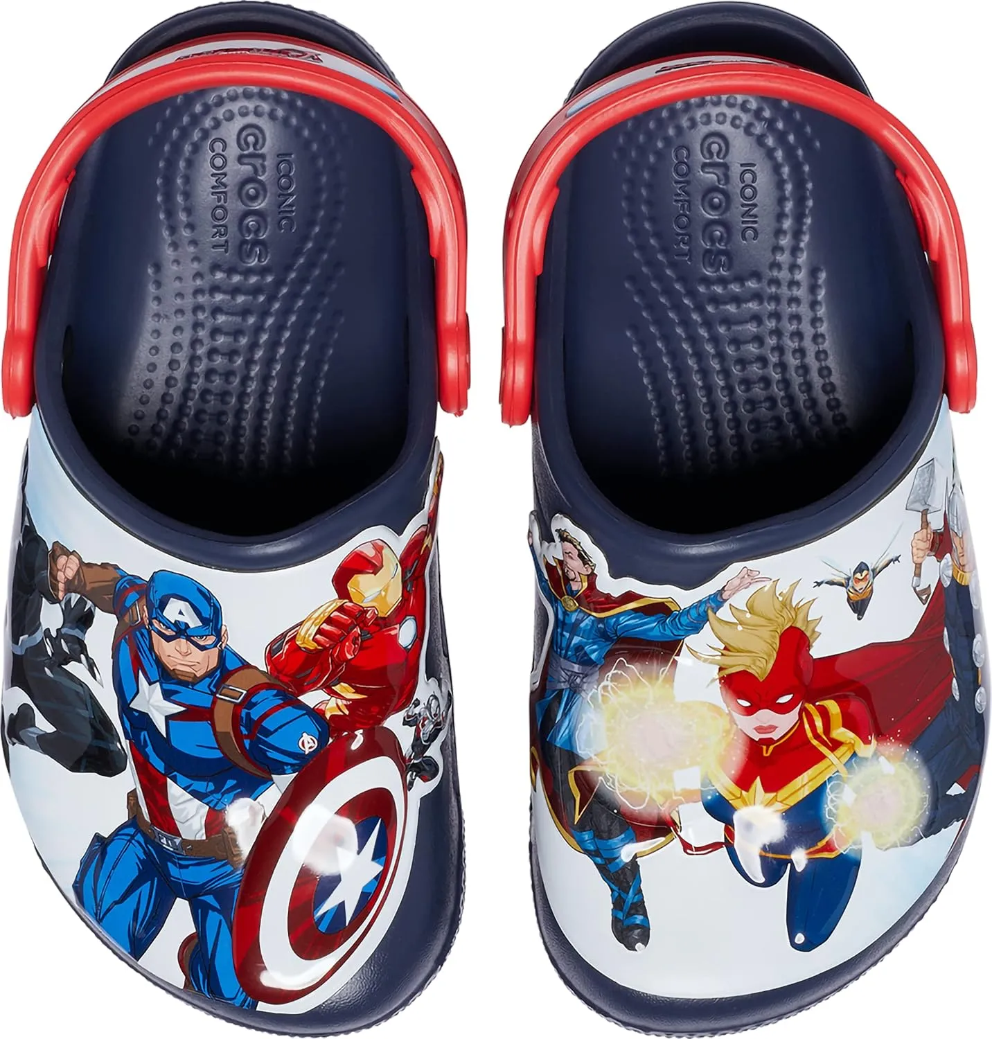 Crocs Unisex-Child Fun Lab Avengers Patch Clog