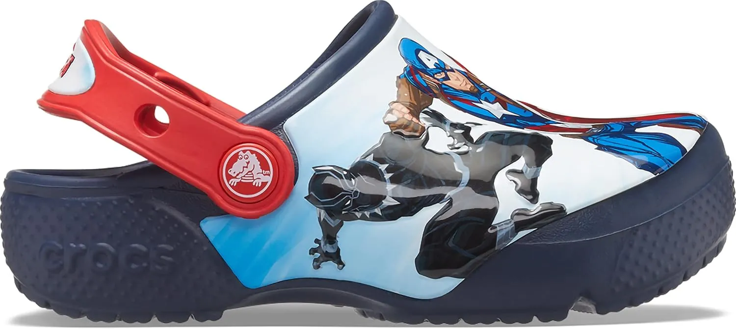 Crocs Unisex-Child Fun Lab Avengers Patch Clog