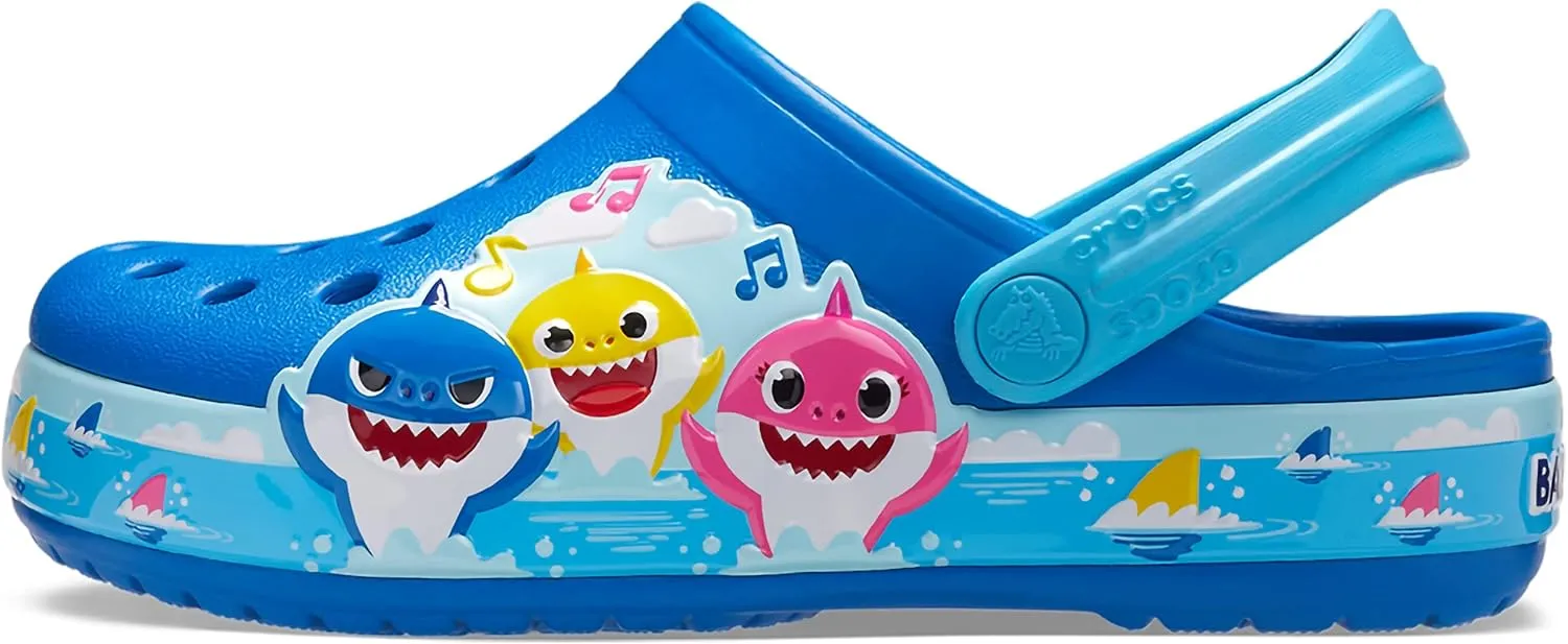 Crocs Unisex-Child Fun Lab Baby Shark Band Clog