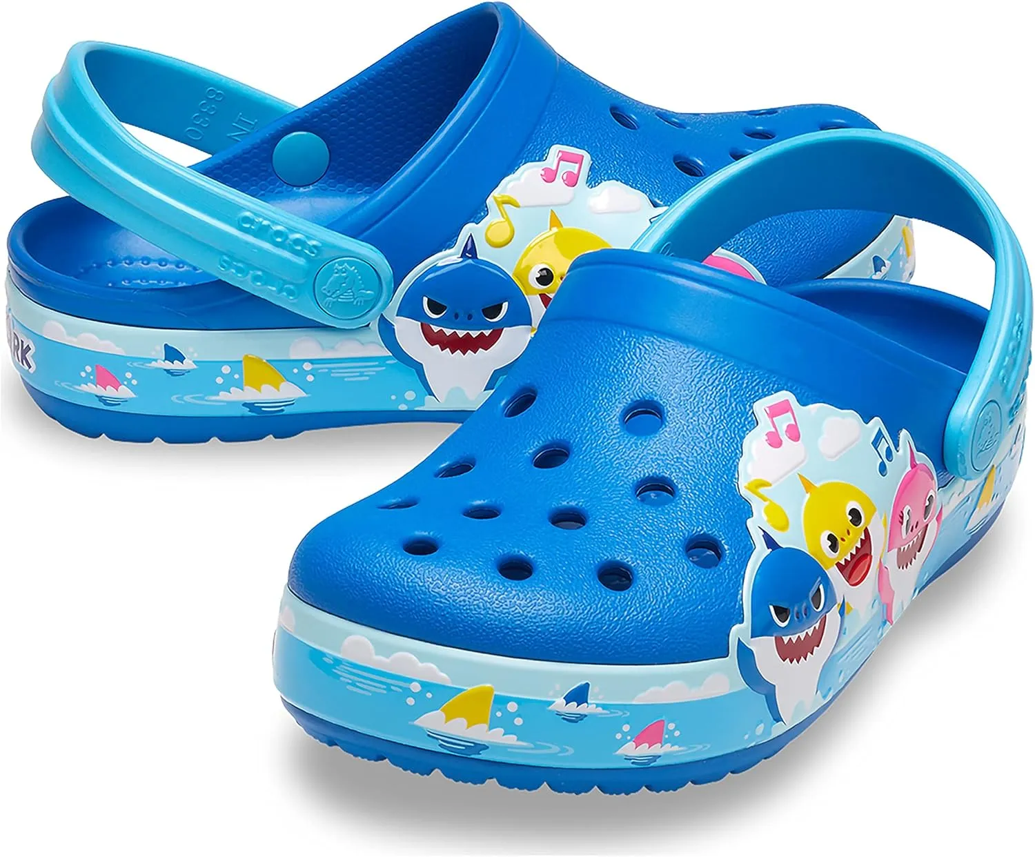 Crocs Unisex-Child Fun Lab Baby Shark Band Clog