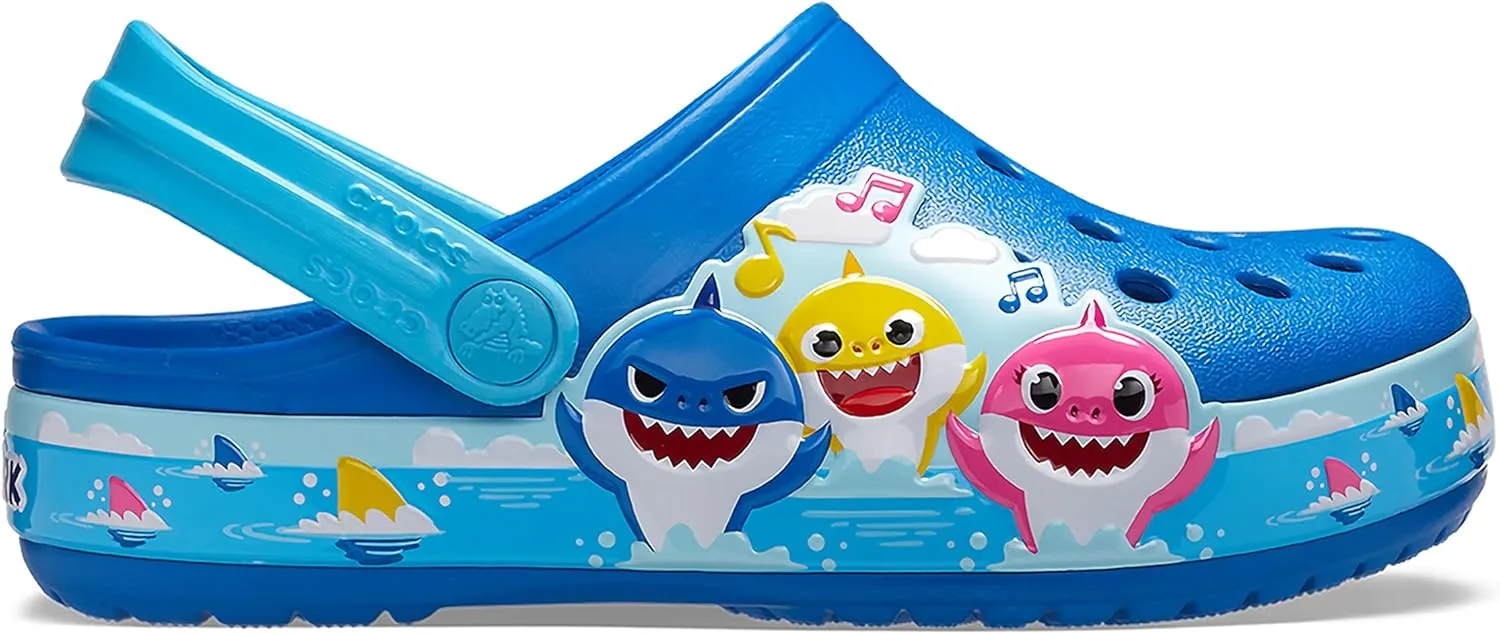 Crocs Unisex-Child Fun Lab Baby Shark Band Clog