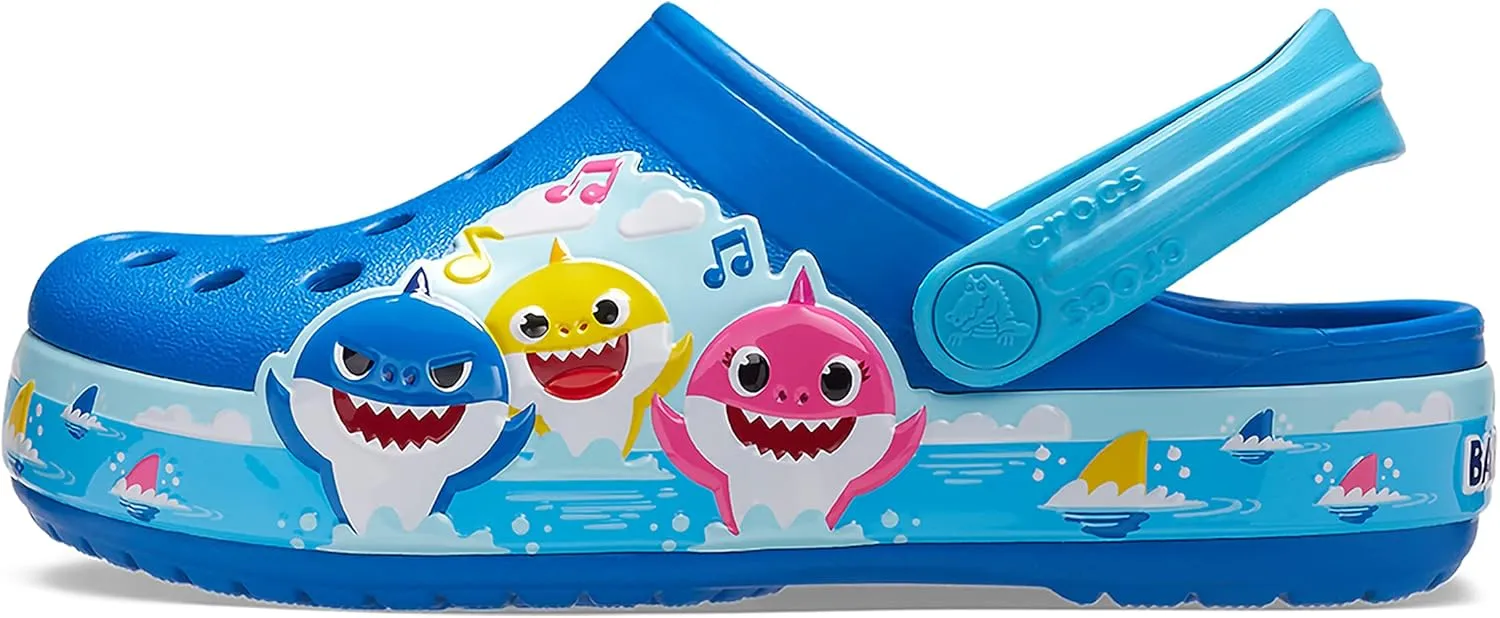 Crocs Unisex-Child Fun Lab Baby Shark Band Clog