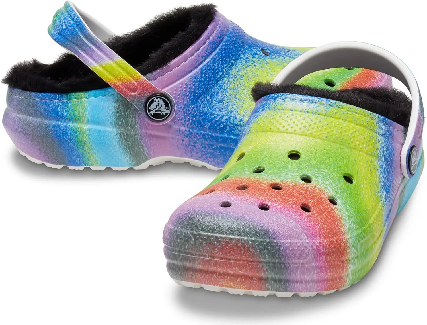 Crocs Unisex-Child Kids' Classic Marbled Tie Dye Lined Clog