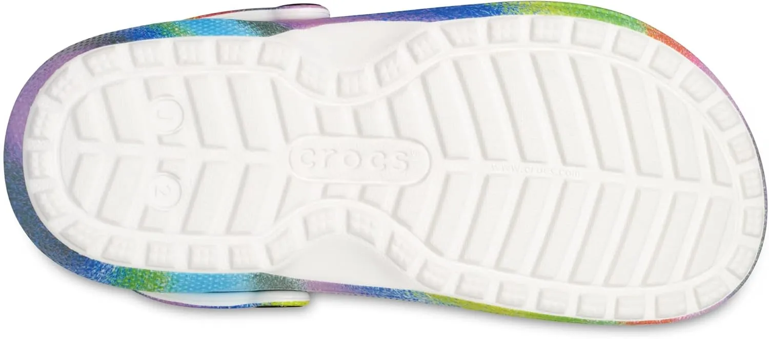 Crocs Unisex-Child Kids' Classic Marbled Tie Dye Lined Clog