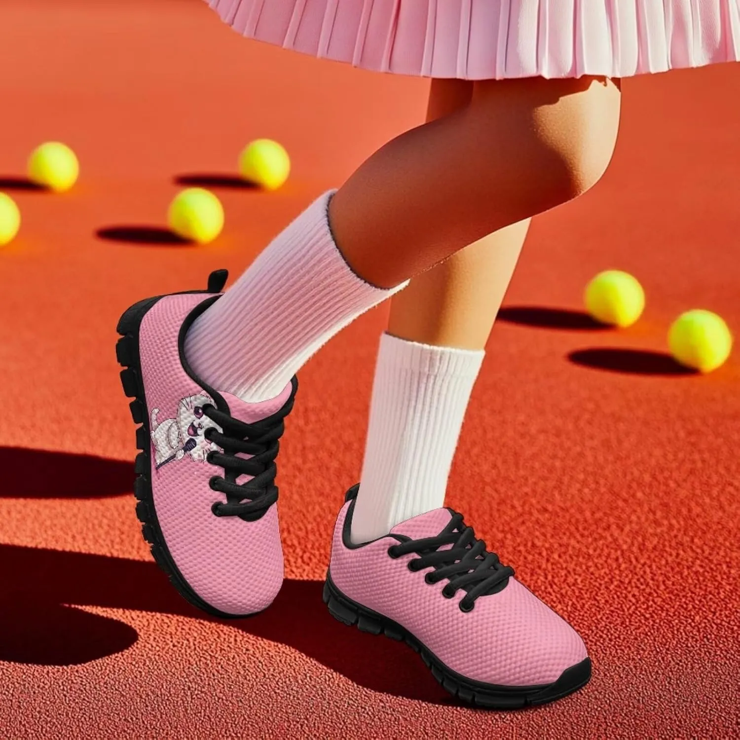 Cute Shoes for Teen Girls Everyday Kids Running Sneakers Non Slip