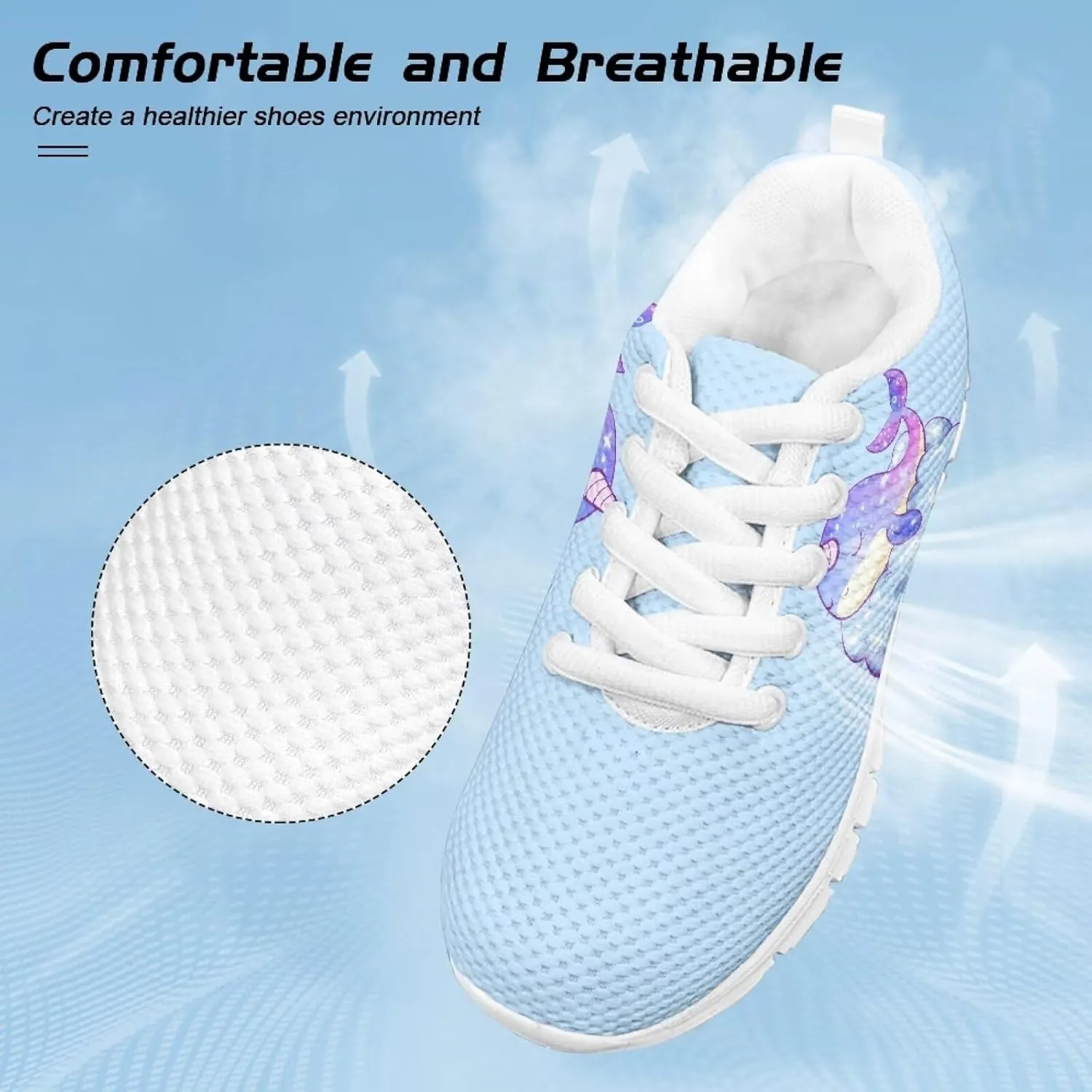 Cute Shoes for Teen Girls Everyday Kids Running Sneakers Non Slip