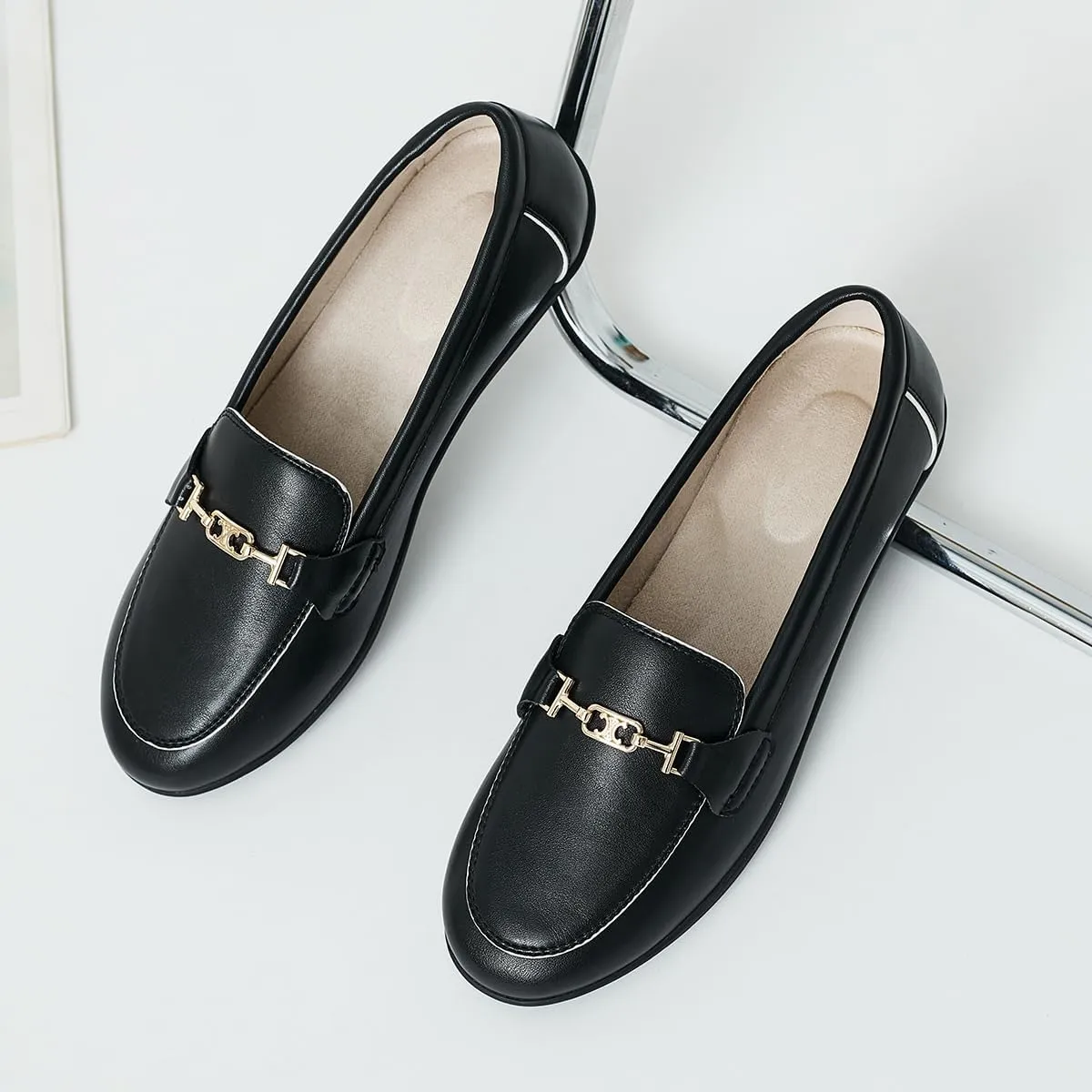 DeYashopin Women's Flats Shoes Non-Slip Ballet Shoes for Dressy Occasions,Walking and Driving Lightweight & Flexible for Comfort