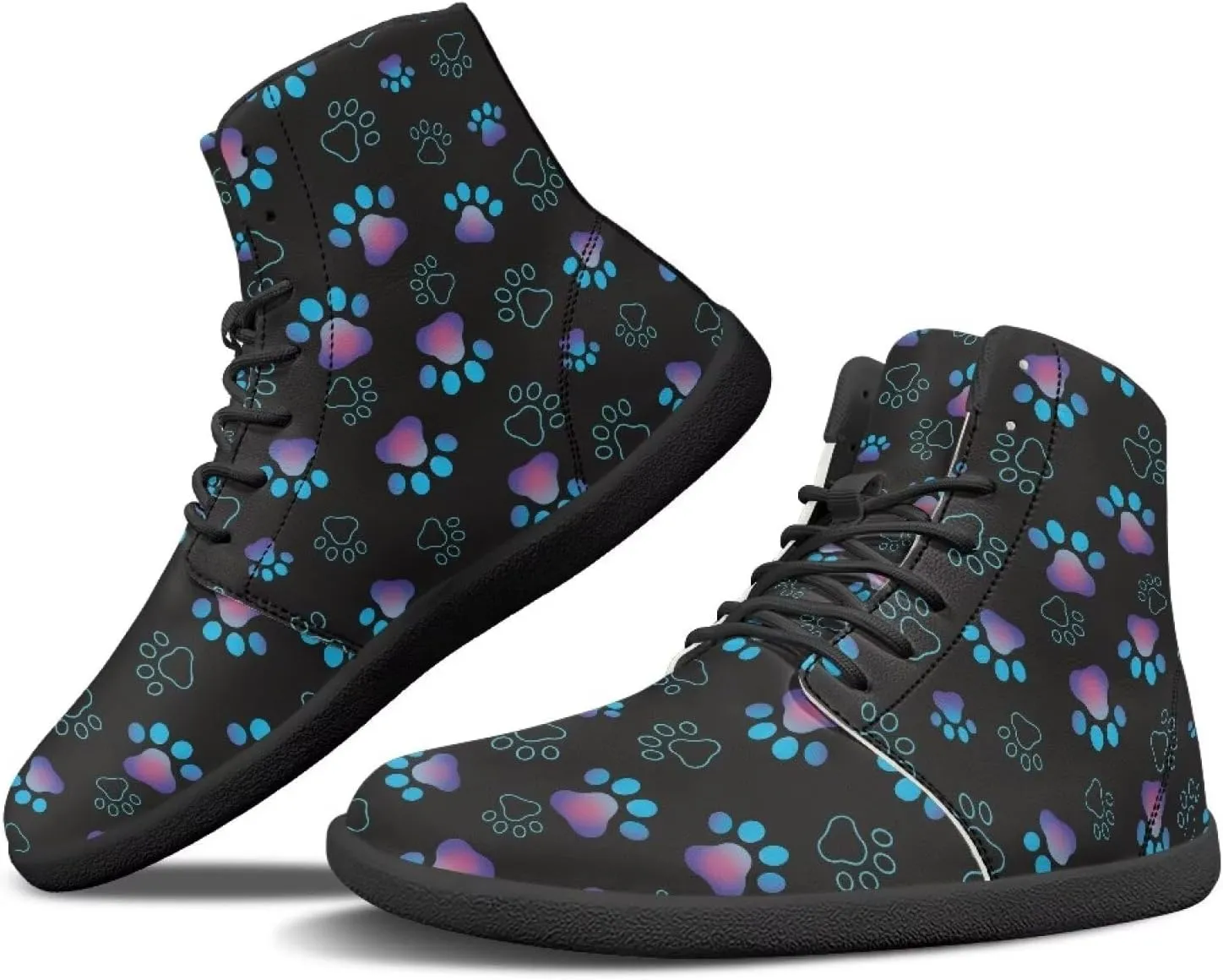 Doojoayie Cool Hightop Shoes for Men Wide Width Fashion Parkour Shoes for Teenager