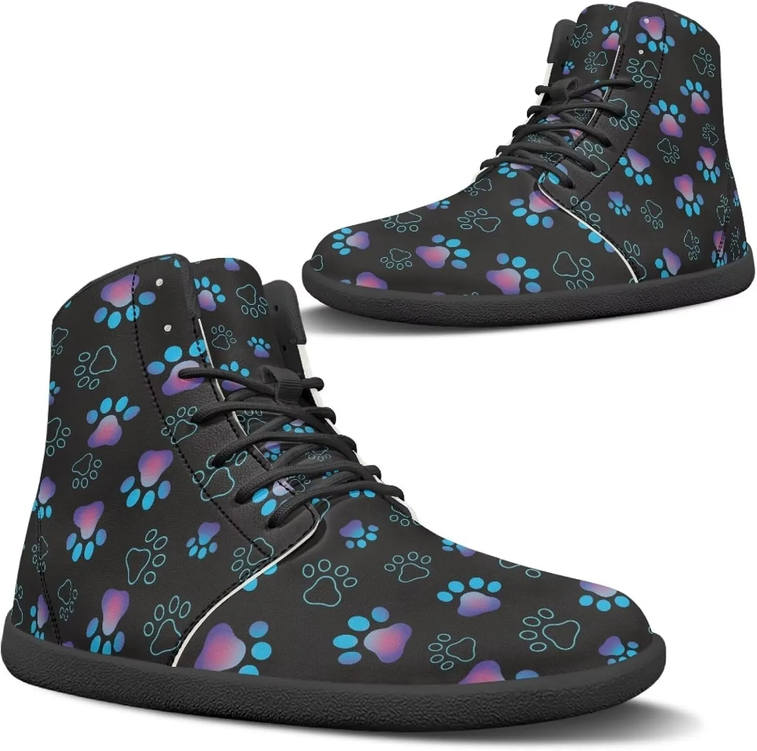 Doojoayie Cool Hightop Shoes for Men Wide Width Fashion Parkour Shoes for Teenager