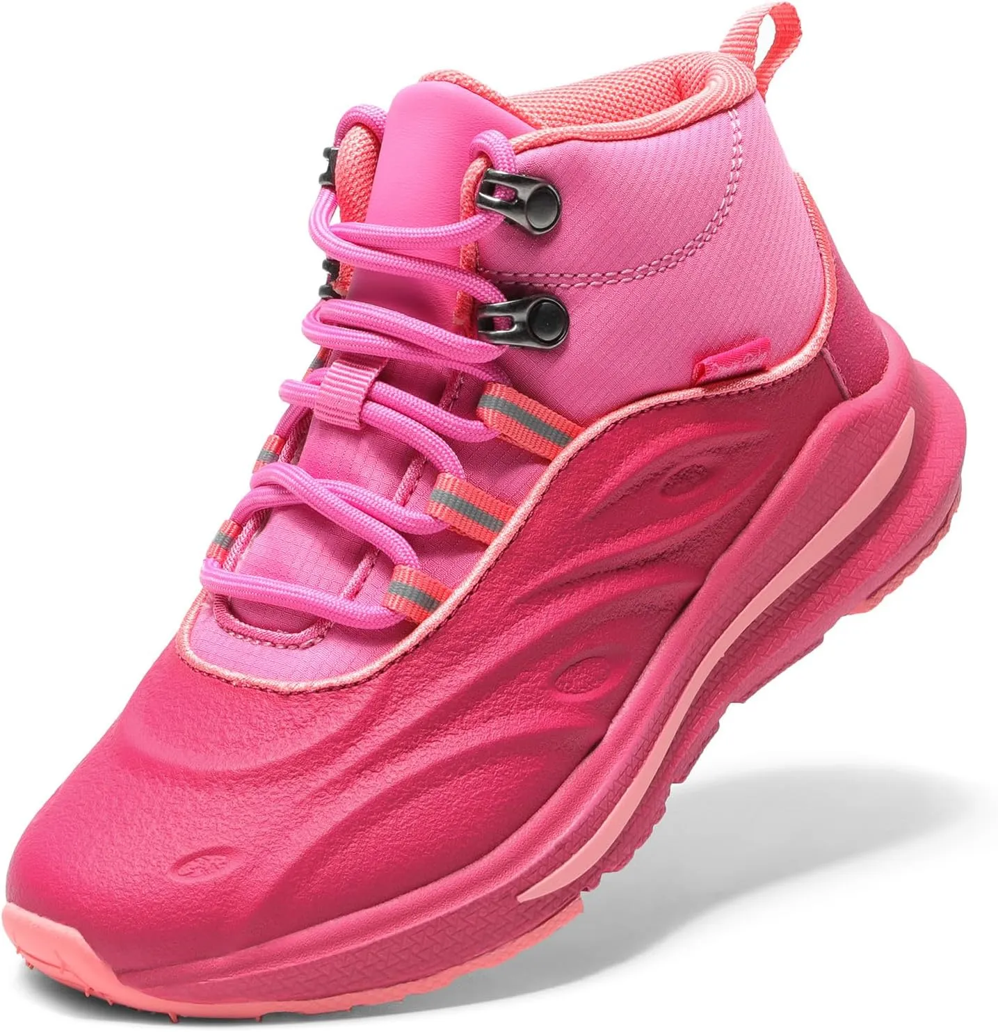 DREAM PAIRS Boys Girls Boots Kids High Top Sneakers Shoes Outdoor Hiking DuraPlay Lace Up Shoes for Little/Big Kid