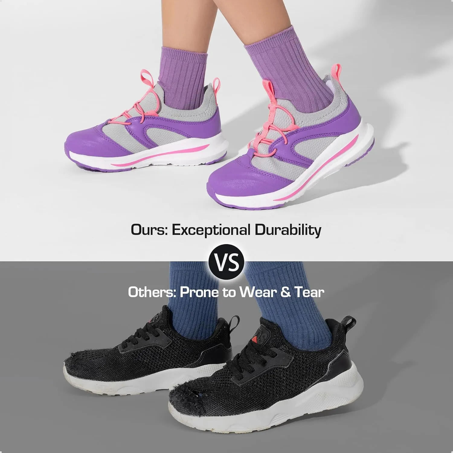 DREAM PAIRS Boys Girls Shoes Kids Tennis Athletic Running Walking Lightweight Slip on Sneakers Durastep Series for Little/Big Kid