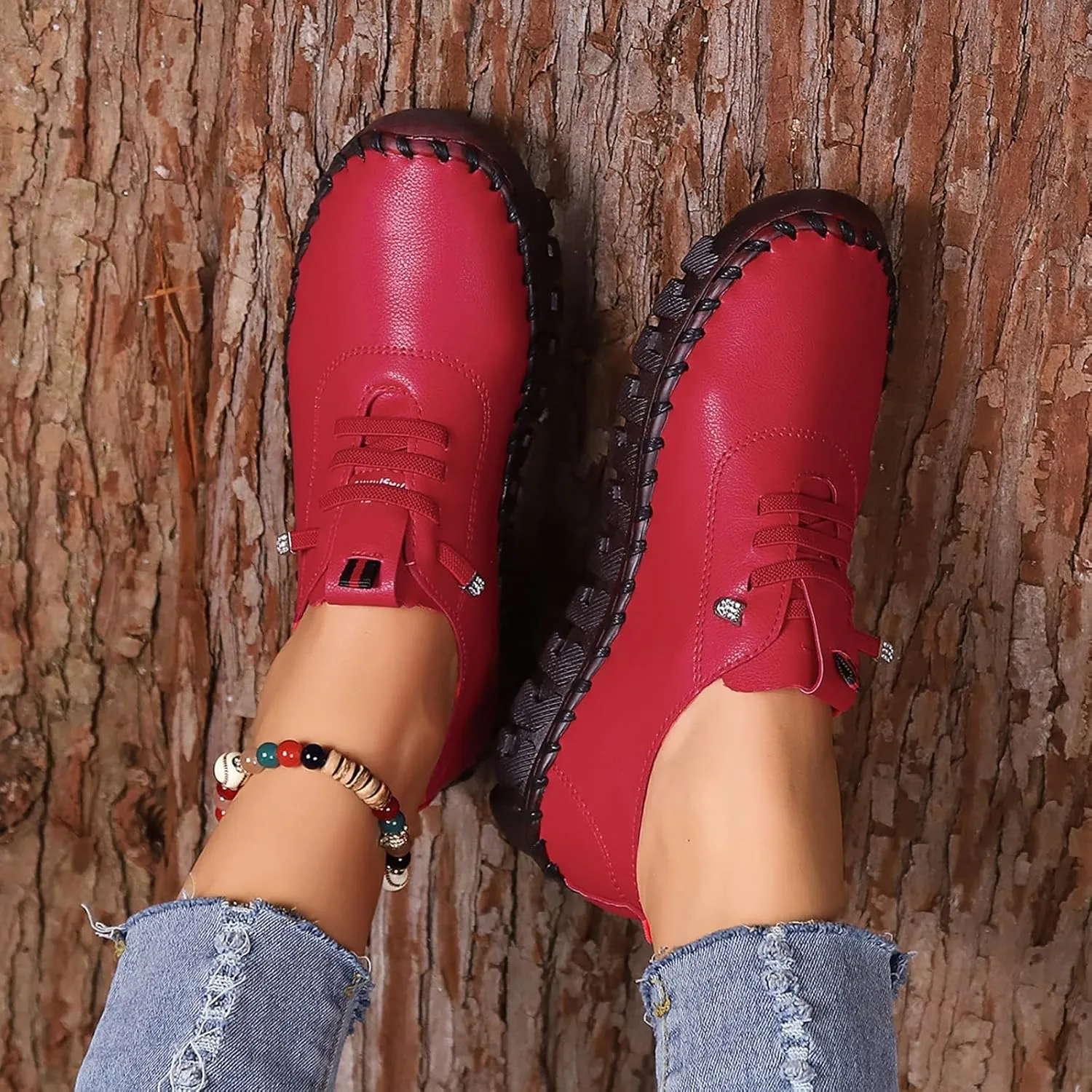 Dress Shoes for Women Loafers for Woman Comfortable & LightweightIndoor and Outdoor Soft Sole Fashion Christmas Shoes Athletic Womens Hiking Shoe