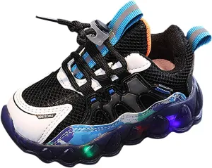 Fashion Light On LED Baby Shoes Breathable Soft Sole Slip-on Athletic Sneakers Toddler Cool Toddler Girl Shoes Size 4