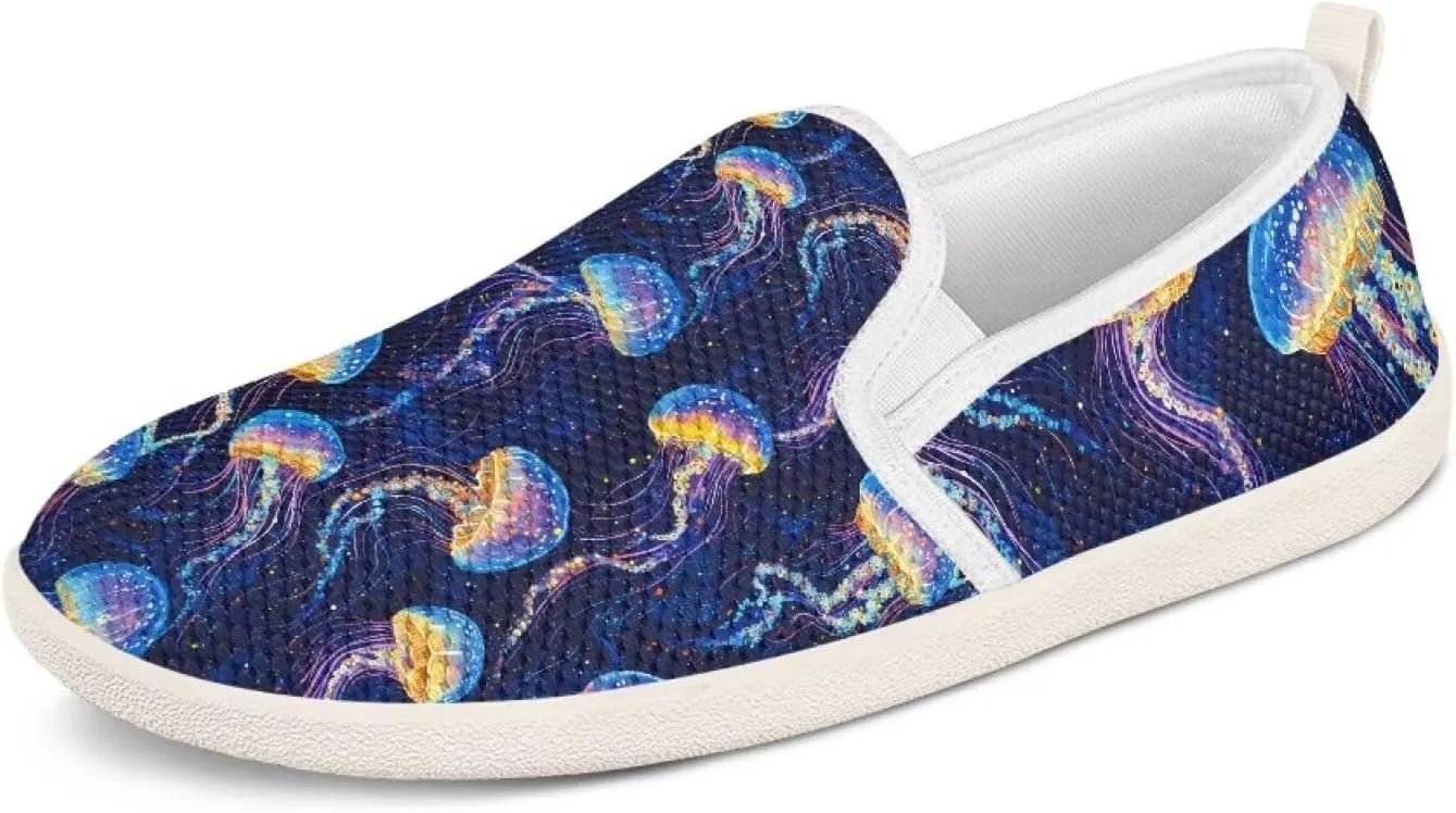 Fashion Sneakers for Women Shoes Lightweight Walking Casual Slip Ons Comfortable Art Painted Soft Athletic Travel Shoes for Ladies Sea Serise US Size 6-11