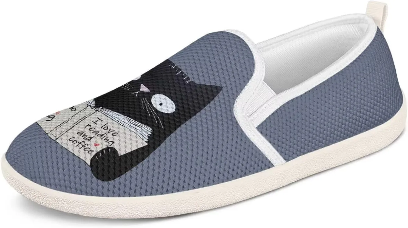Fashion Sneakers for Women Shoes Lightweight Walking Casual Slip Ons Comfortable Art Painted Soft Athletic Travel Shoes for Ladies Sea Serise US Size 6-11