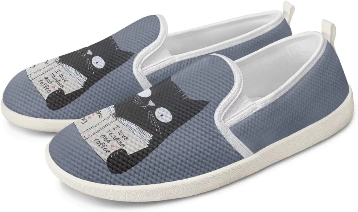 Fashion Sneakers for Women Shoes Lightweight Walking Casual Slip Ons Comfortable Art Painted Soft Athletic Travel Shoes for Ladies Sea Serise US Size 6-11