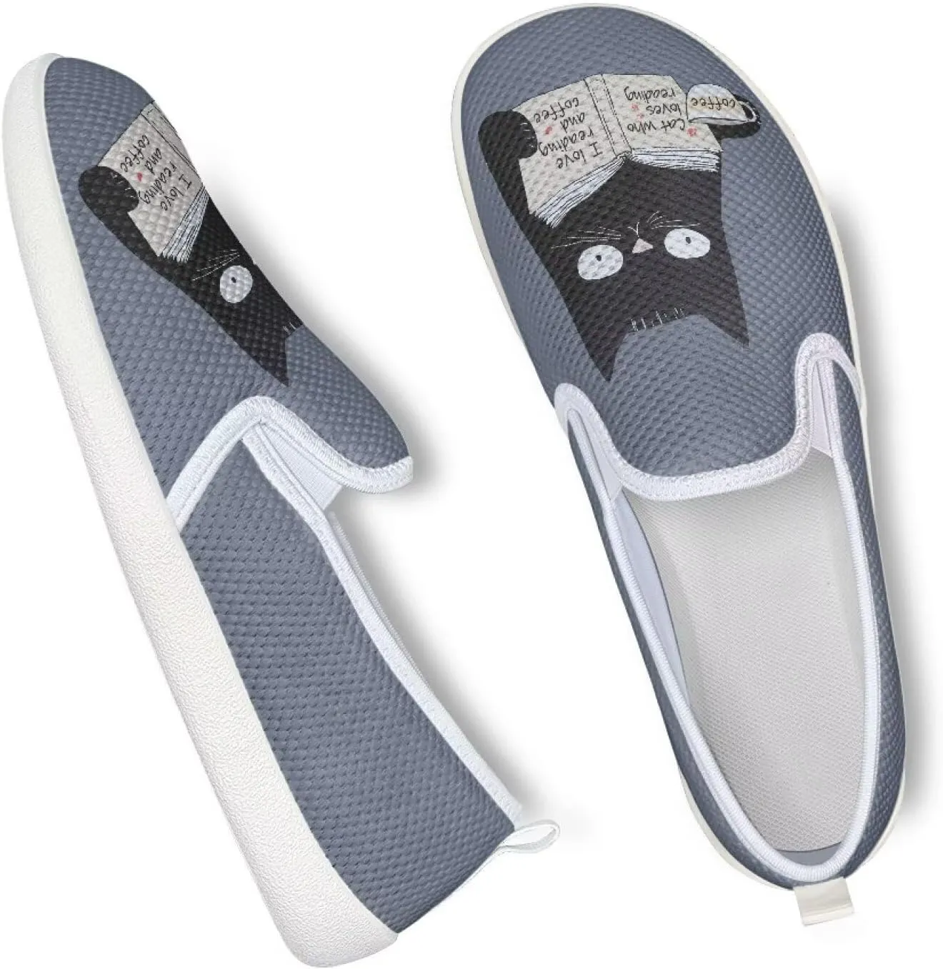 Fashion Sneakers for Women Shoes Lightweight Walking Casual Slip Ons Comfortable Art Painted Soft Athletic Travel Shoes for Ladies Sea Serise US Size 6-11
