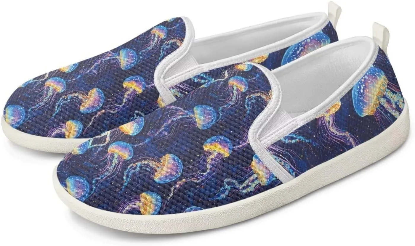 Fashion Sneakers for Women Shoes Lightweight Walking Casual Slip Ons Comfortable Art Painted Soft Athletic Travel Shoes for Ladies Sea Serise US Size 6-11