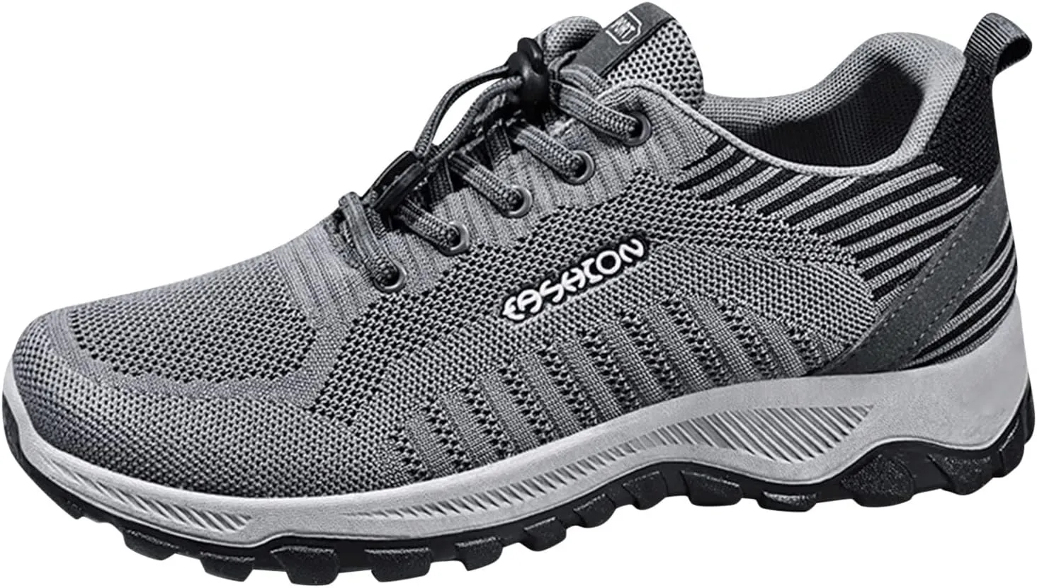 Fashion Summer Men Sports Shoes Flat Soft Sole Non Slip Elastic Lace Up Mesh Breathable Men's Leather Sneaker